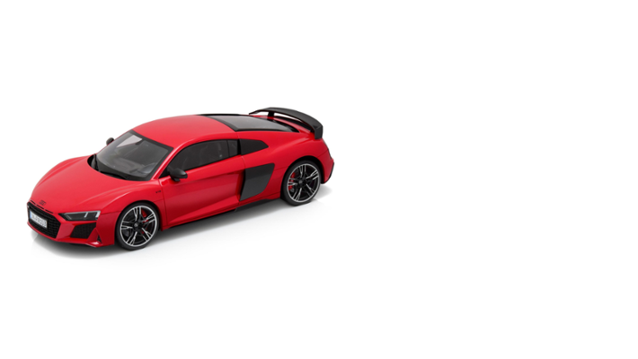 Audi R8 Coupé MJ19, červený odstín Misano, 1:18
