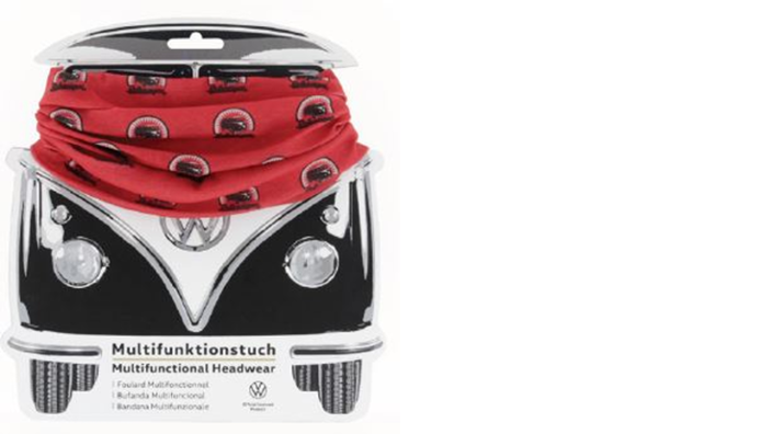 Volkswagen Multifunktionstuch, Bulli, rot
