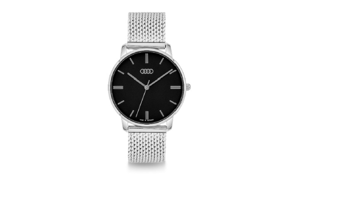 Dámské hodinky Audi, stříbrno-černé provedení