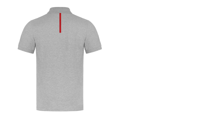 Audi Sport Poloshirt men, grey melange