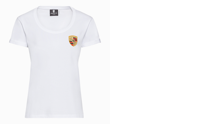 Porsche Damen T-Shirt, Gr.XS, weiss