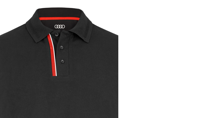 Audi Sport Poloshirt, Herren, schwarz, Gr. S