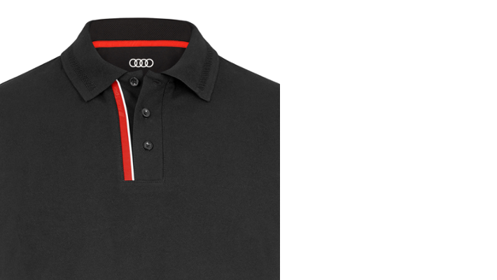 Audi Sport Poloshirt, Herren, schwarz, Gr. L