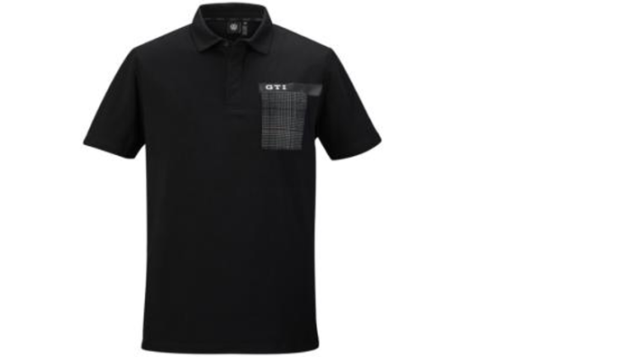 Volkswagen GTI Herren Polo Shirt schwarz, Gr. M
