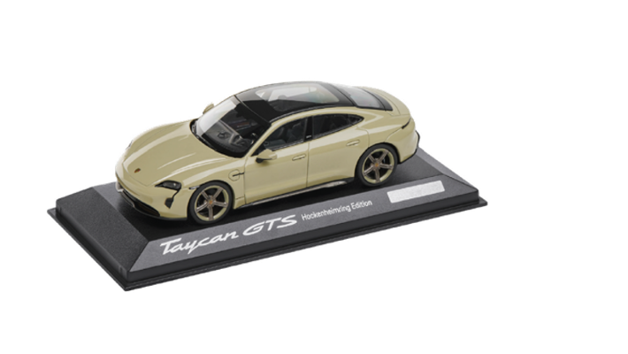 Porsche Modellauto Taycan GTS “Hockenheimring Edition” in Steingrau