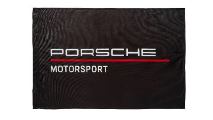 Porsche Motorsport Fanwear Fahne, Schwarz