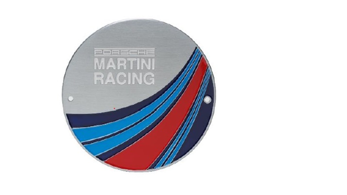 Porsche Martini Racing Grillbadge