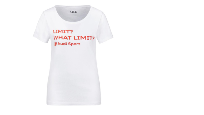 Audi Sport Damen T-Shirt "Limit", Weiß