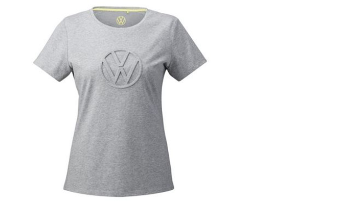 VW Damen T-Shirt, grau, Gr. XS