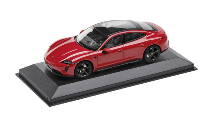 Porsche Modellauto Taycan GTS in Karminrot