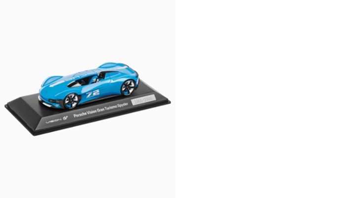 Porsche Modellauto Vision Gran Turismo Spyder 1:43 in Blau