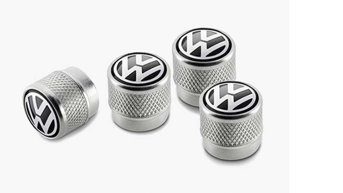 Volkswagen Ventilkappen-Set für Gummi und Metallventile