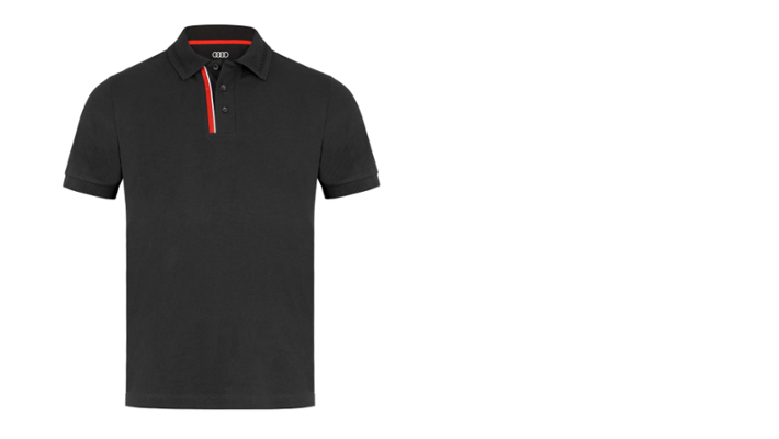 Audi Sport Poloshirt, Herren, schwarz, Gr. XXL
