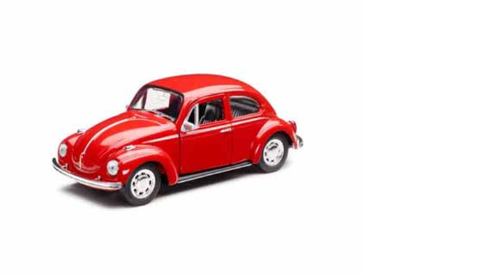 Volkswagen  Spielzeugauto mit Rückziehfunktion