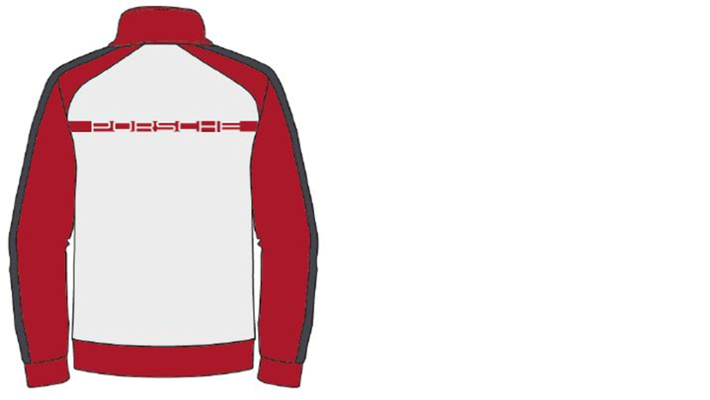 Porsche Herren RS 2.7 Trainingsweste, Gr. XS, rot-weiss