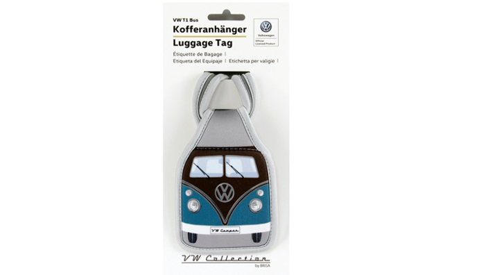 Volkswagen Bulli Kofferanhänger, petrol/braun