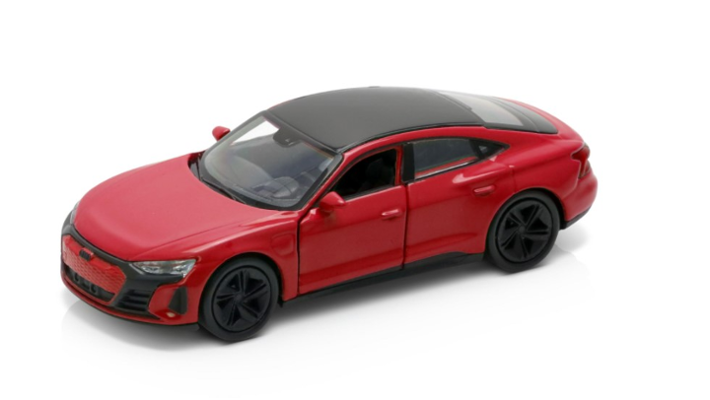 Audi e-tron GT se setrvačníkem, červený odstín Tango, 1:38
