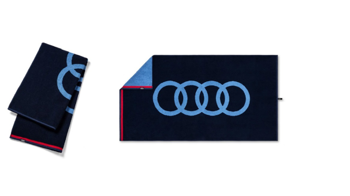 Ručník Audi, tmavě modrý, 50 x 100 cm