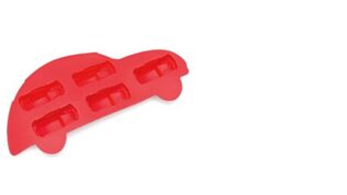 Volkswagen Käfer Eiswürfelform aus Silikon, rot