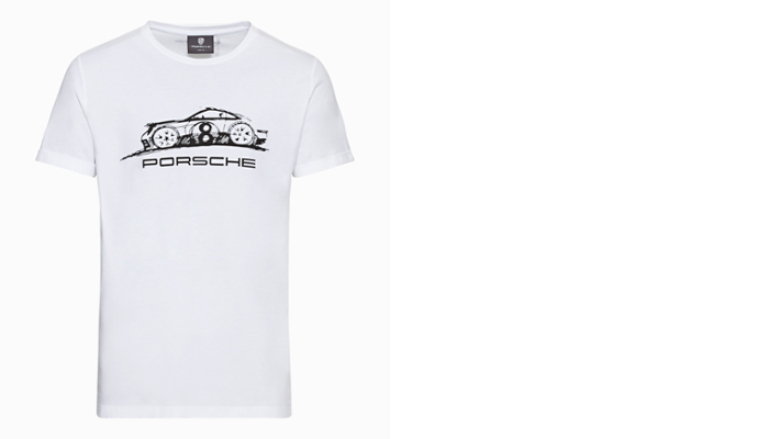 Porsche Herren T-Shirt, Gr. XL, weiss