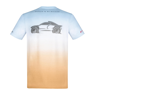 Audi Sport RS Q e-tron Shirt, Herren,blau-sand, Größe: S