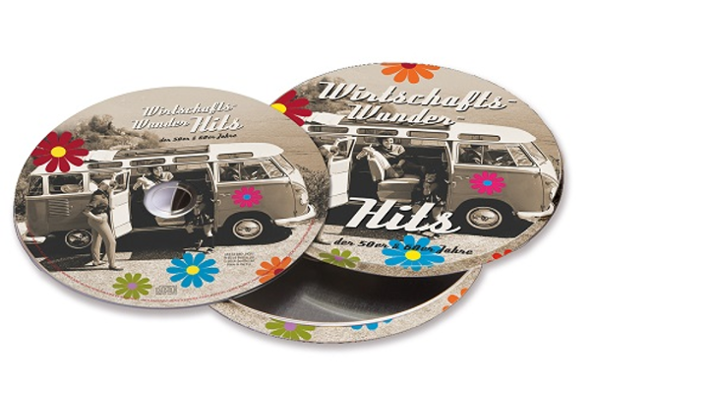 Volkswagen Deutsche Schlager Musik-CD in Metalldose