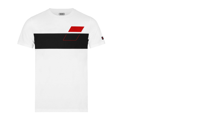 Audi Sport T-Shirt, Herren, weiß, Gr. XL