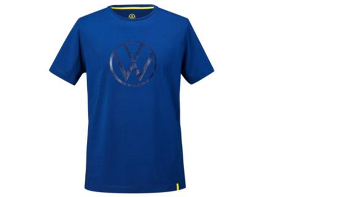 Volkswagen T-Shirt mit Logo, blau