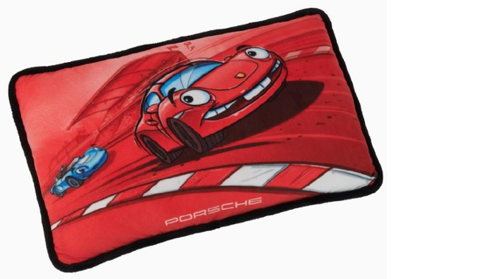 Porsche Kinder Kuschelkissen, rot