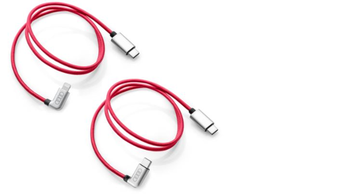Sada 2 USB-C kabelů s koncovkami USB-C a Apple Lighthning