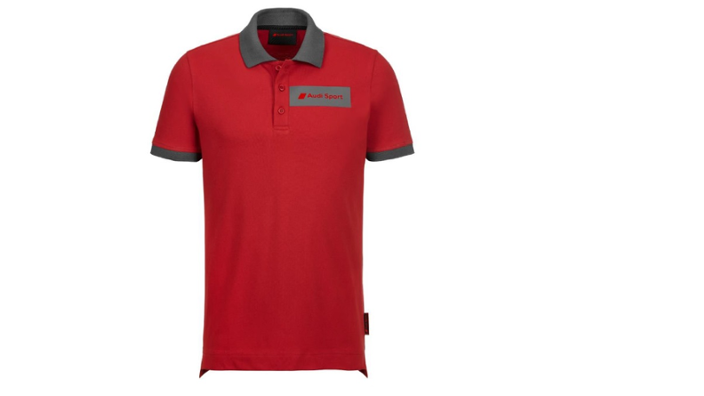 Audi Sport Herren Polo-Shirt, Rot