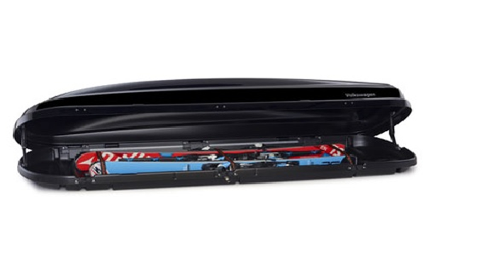 Střešní box Comfort 460 litrů, černý s vysokým leskem