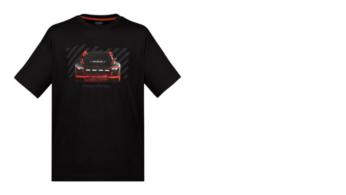 Audi Sport T-Shirt hoonitron, Unisex, schwarz, Größe: XS