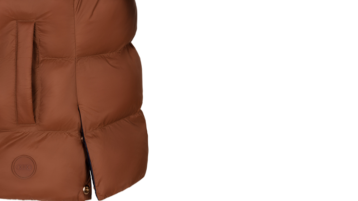Audi Wendejacke, Damen, blau/cognac, Gr. M