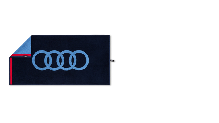 Audi Handtuch, dunkelblau, 50x100cm