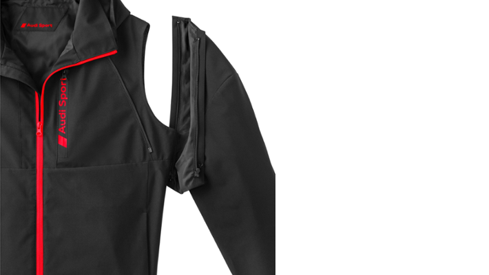 Audi Sport Zipoffjacke, Herren, schwarz, Gr. XXXL